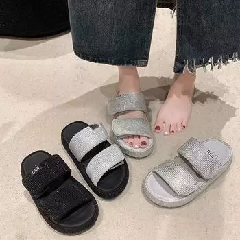 Шлепанцы женские O.L, черный