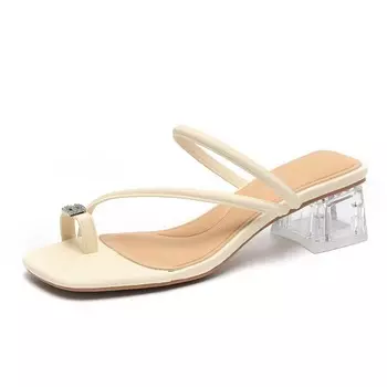 Шлепанцы женские O.L, серебряный