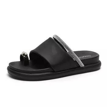 Шлепанцы женские O.L, серебряный