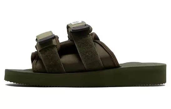 Шлепанцы женские Оливково-зеленые Suicoke