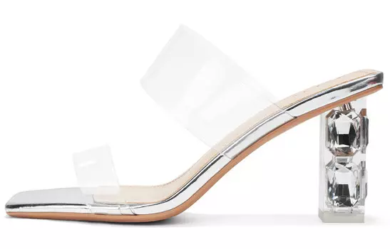 Шлепанцы женские Oms, цвет Transparent Silver