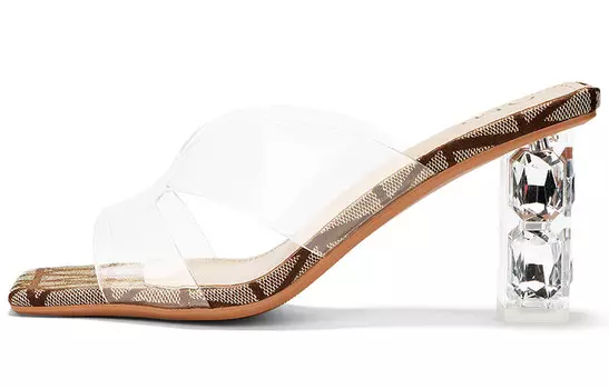 Шлепанцы женские Oms, цвет Transparent Silver