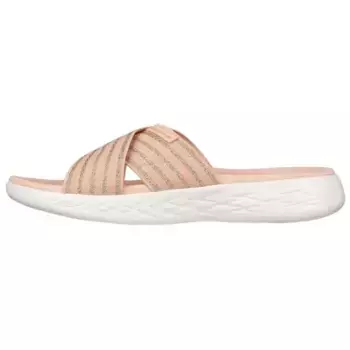 Шлепанцы женские ON THE GO светло-розовые/белые Skechers