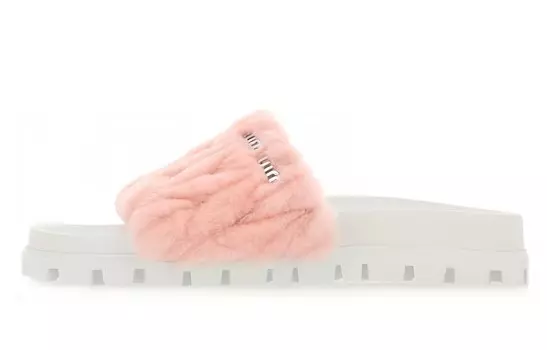 Шлепанцы женские Powder Miu Miu