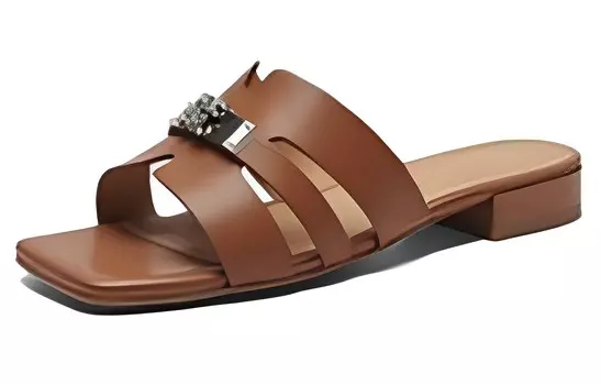 Шлепанцы женские Pt'Son, коричневый