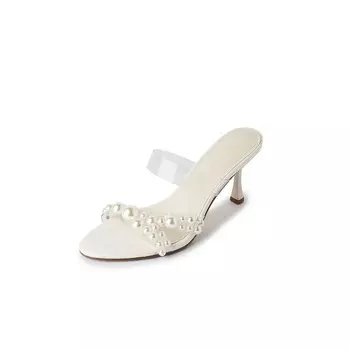 Шлепанцы женские Pvaj, серебряный