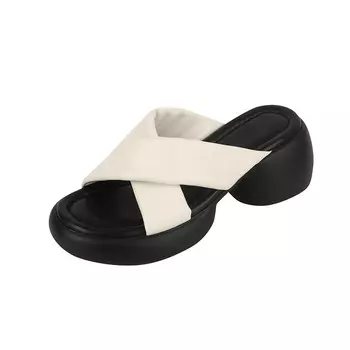 Шлепанцы женские Pvaj, серебряный