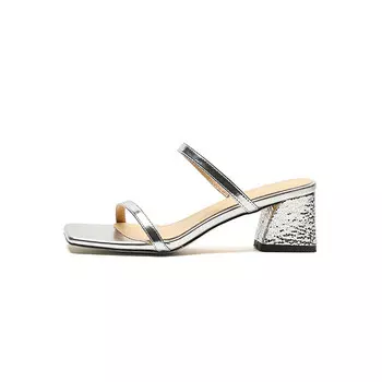 Шлепанцы женские Pvaj, серебряный