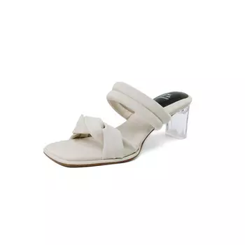 Шлепанцы женские Qiaoliner, серебряный