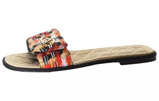 Шлепанцы женские разноцветные Chanel