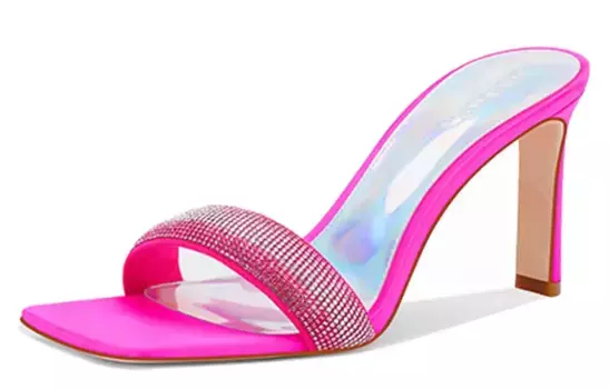 Шлепанцы женские розово-красный Shudaier