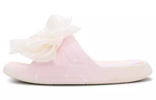 Шлепанцы женские розовые/белые Peak