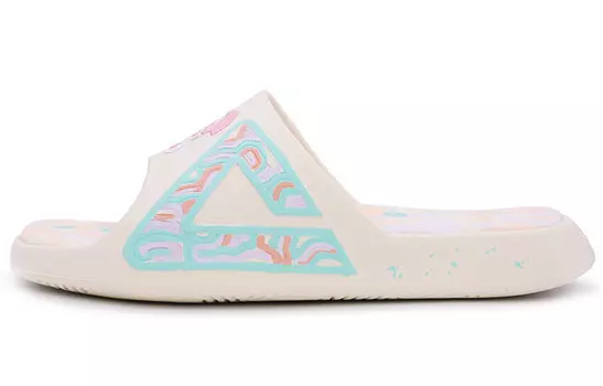 Шлепанцы женские розовые/белые Peak