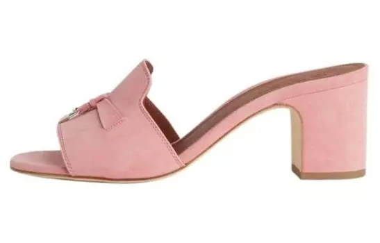 Шлепанцы женские розовые Loro Piana