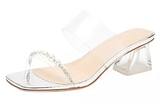 Шлепанцы женские серебряные C°Banner