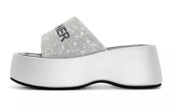 Шлепанцы женские серебряные C°Banner