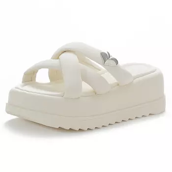 Шлепанцы женские серебряные Reihung