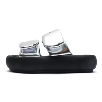 Шлепанцы женские серебряный Deerway, серебряный