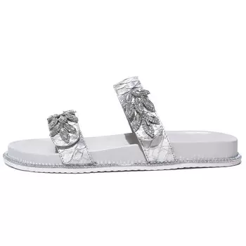 Шлепанцы женские серебряный Xiaofamiao, серебряный
