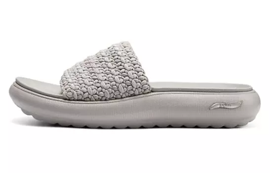 Шлепанцы женские серо-коричневые Skechers