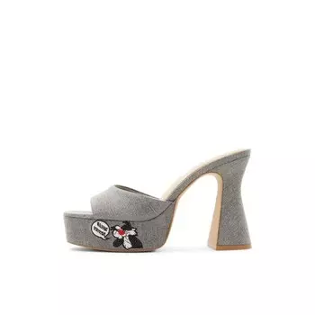Шлепанцы женские серые Aldo