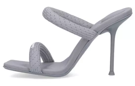 Шлепанцы женские серые Alexander Wang