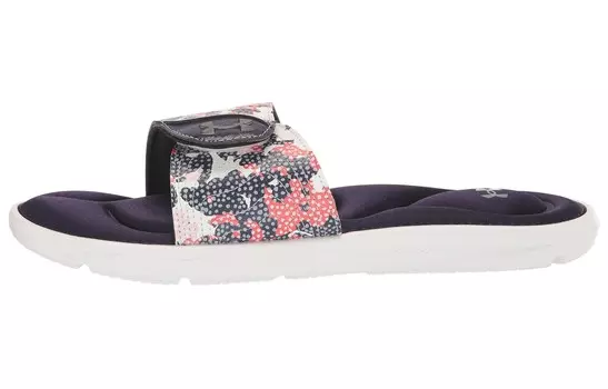 Шлепанцы женские серые/фиолетовые Under Armour