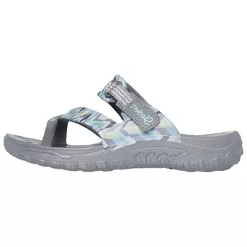 Шлепанцы женские серые Skechers