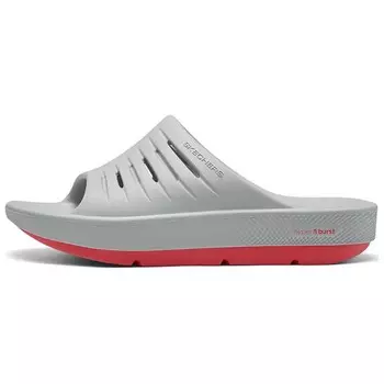 Шлепанцы женские серые Skechers