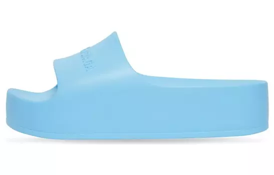Шлепанцы женские синие Balenciaga