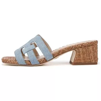 Шлепанцы женские синие Sam Edelman