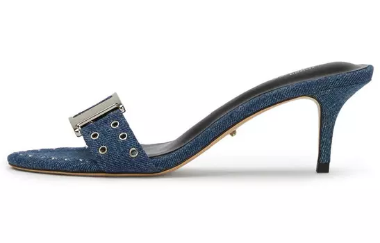 Шлепанцы женские синие Tony Bianco