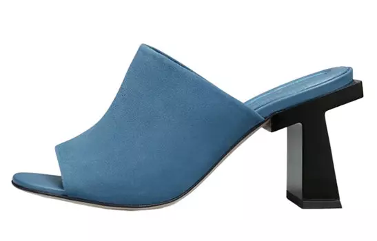 Шлепанцы женские синие Tory Burch