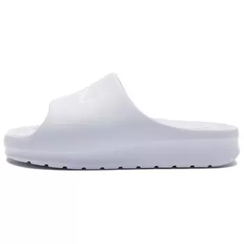 Шлепанцы женские светло-голубые Lacoste