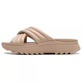 Шлепанцы женские светло-хаки Clarks