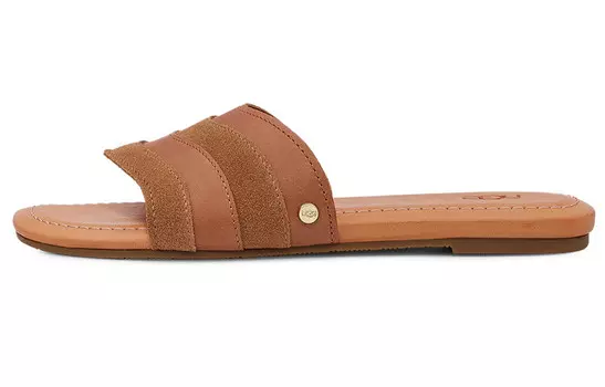 Шлепанцы женские Ugg, коричневые