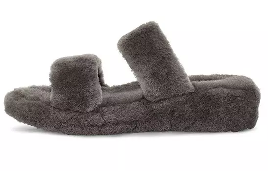 Шлепанцы женские угольно-серые Ugg