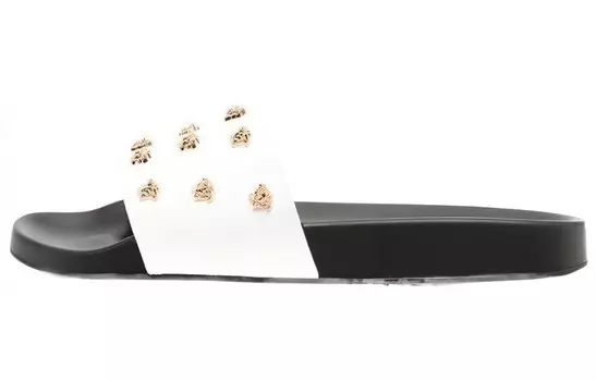 Шлепанцы женские Versace, белый / черный