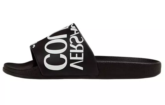 Шлепанцы женские Versace, черный / белый