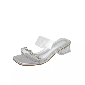 Шлепанцы женские Xingdiman, серебряный