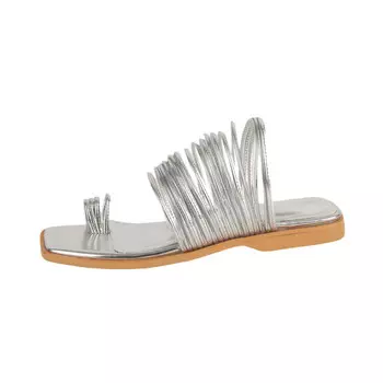 Шлепанцы женские Yeezyy Reezy, серебряный