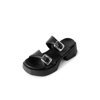 Шлепанцы женские Yikefei, черный