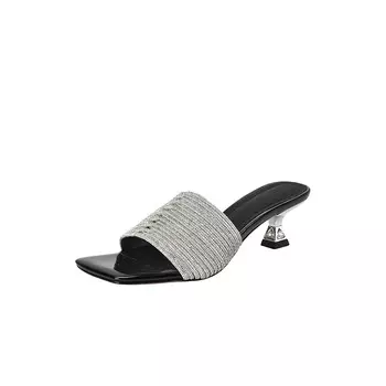 Шлепанцы женские Yikefei, черный