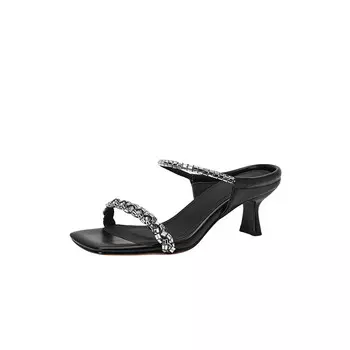 Шлепанцы женские Yikefei, черный