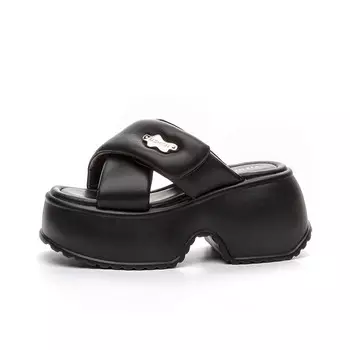 Шлепанцы женские Yizhiyuan, черный