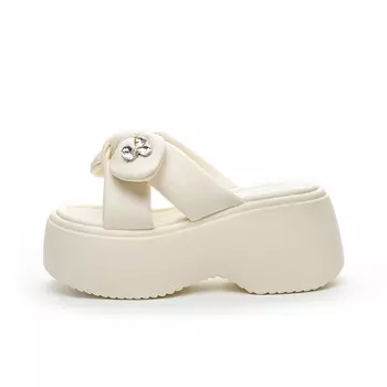 Шлепанцы женские Yizhiyuan, серебряный