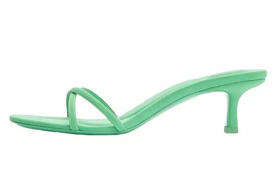 Шлепанцы женские зеленые Alexander Wang