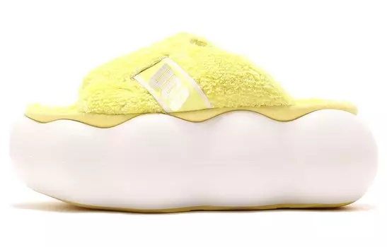 Шлепанцы женские желтые Ugg