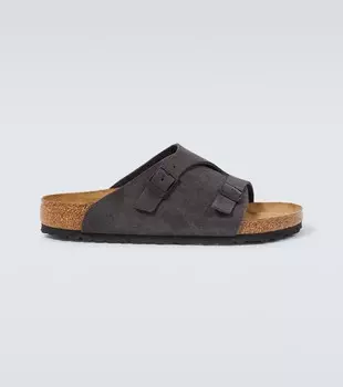 Шлепанцы Zurich из замши Birkenstock, серый