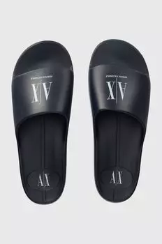 Шлепки Armani Exchange, темно-синий